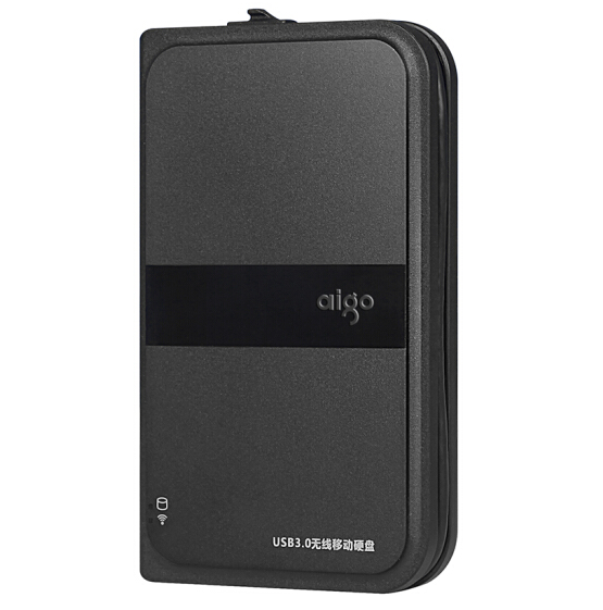愛(ài)國(guó)者（aigo）500GB USB3.0 移動(dòng)硬盤(pán) HD816 黑色 多功能無(wú)線移動(dòng)硬盤(pán) 機(jī)線一體.png